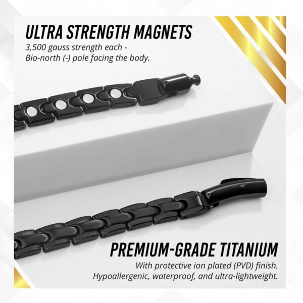 Powerful Black Titanium Magnetic Therapy Necklace (5)