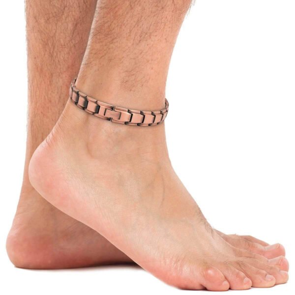 Ultra Strength Copper Magnetic Therapy Anklet for Men (1)