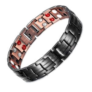 Copper Bracelet with 4 Element Magnets (1)