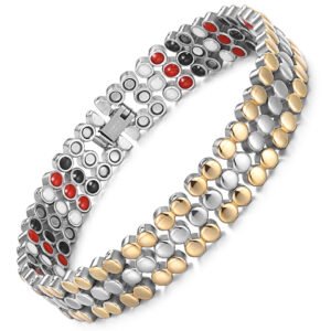 Luxury Stainless Steel Men's Energy Germanium Magnetic Bracelet (1)