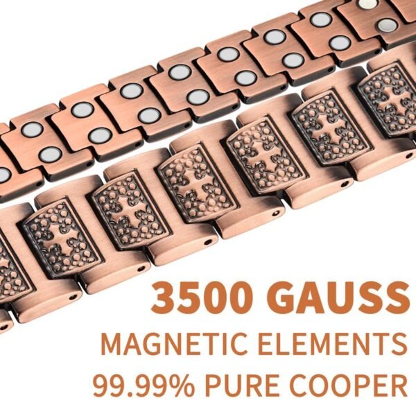 Most Effective Copper Mens Powerful Magnetic Therapy Bracelet (3)