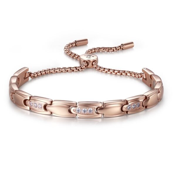 New Women Rose Gold Effective Powerful Magnetic Bracelet (1)