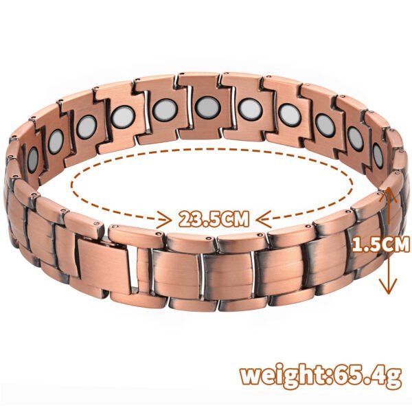 Powerful Healing Copper Men Magnetic Bracelet (6)