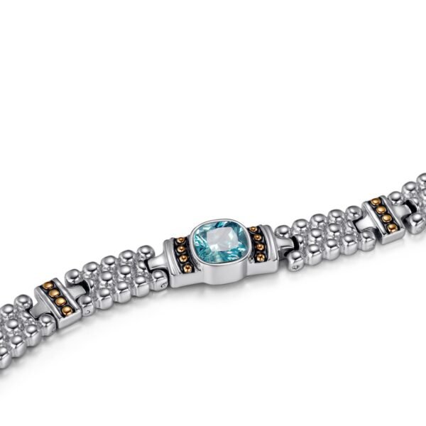 Powerful Women Blue Crystal Magnetic Therapy Bracelet (6)