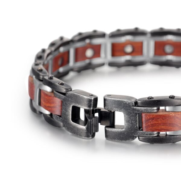 Stainless Steel Wood Effective Magnetic Bracelets_y (3)