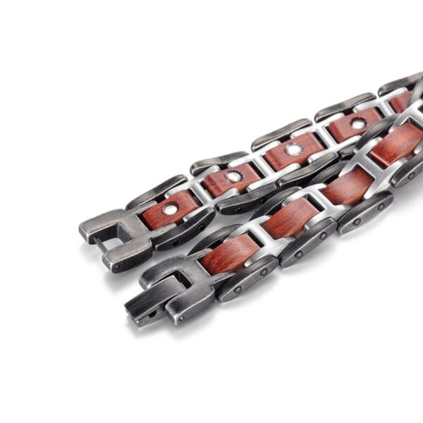 Stainless Steel Wood Effective Magnetic Bracelets_y (4)