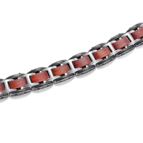 Stainless Steel Wood Effective Magnetic Bracelets_y (5)